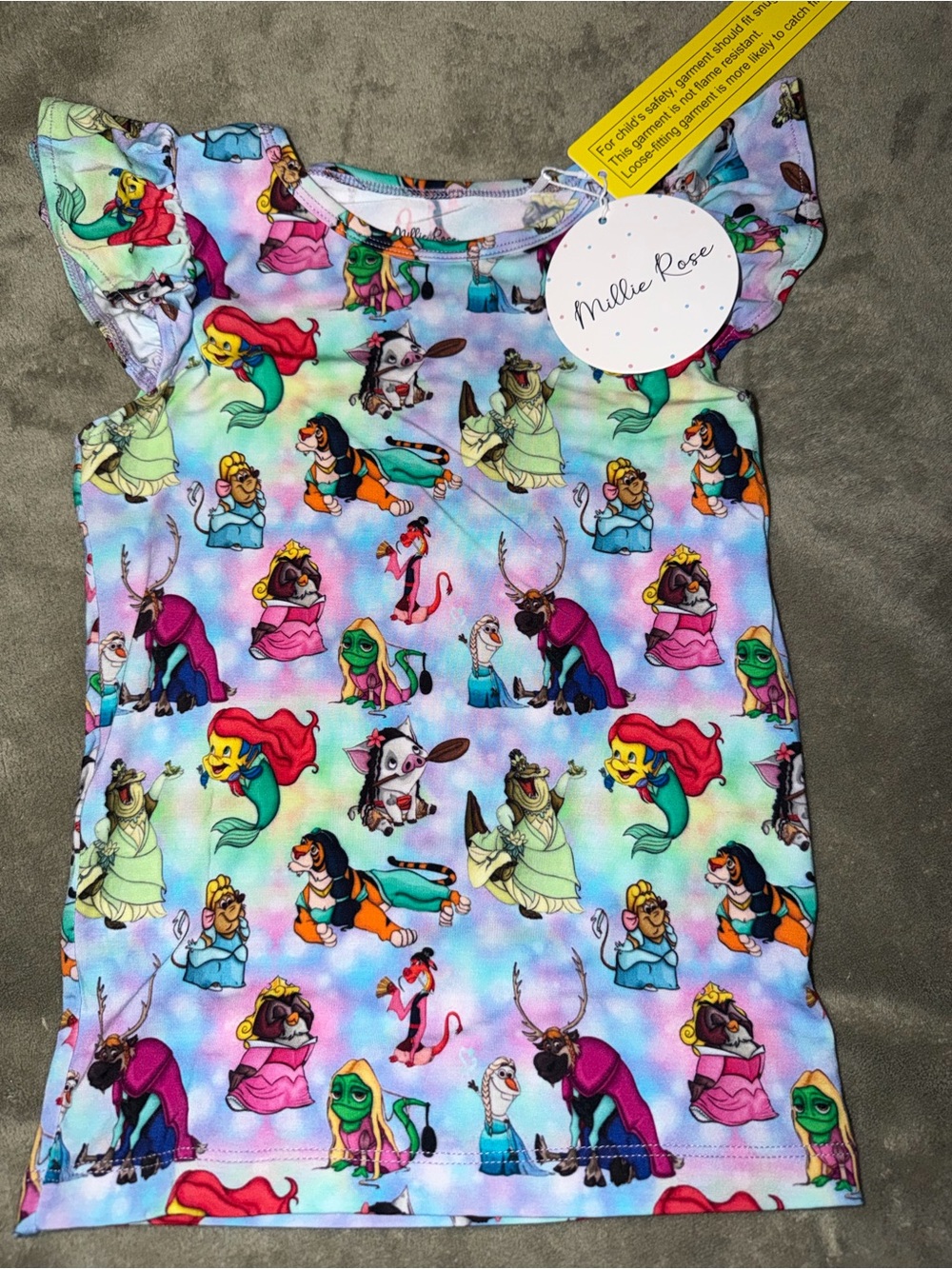 Girls' Multi-Color Short Sleeve Character Tee